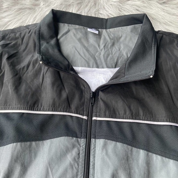 Vintage Cheetah Black Grey Long Sleeve Full Zip-Up Jacket Adult Size XL Mens - Picture 3 of 11